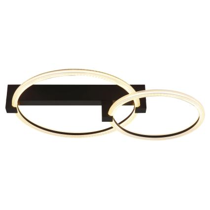 Globo - LED stropna svjetiljka LED/24W/230V 3000K 58x38 cm crna