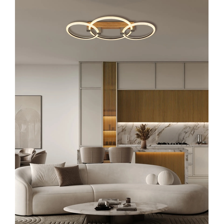 Globo - LED stropna svjetiljka LED/40W/230V 3000K 76,1x38 cm smeđa