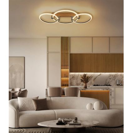 Globo - LED stropna svjetiljka LED/40W/230V 3000K 76,1x38 cm smeđa