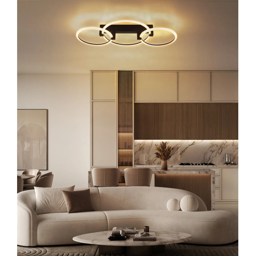 Globo - LED stropno svjetlo LED/40W/230V 3000K 76x38 cm crno