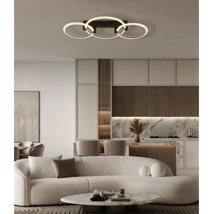 Globo - LED stropno svjetlo LED/40W/230V 3000K 76x38 cm crno