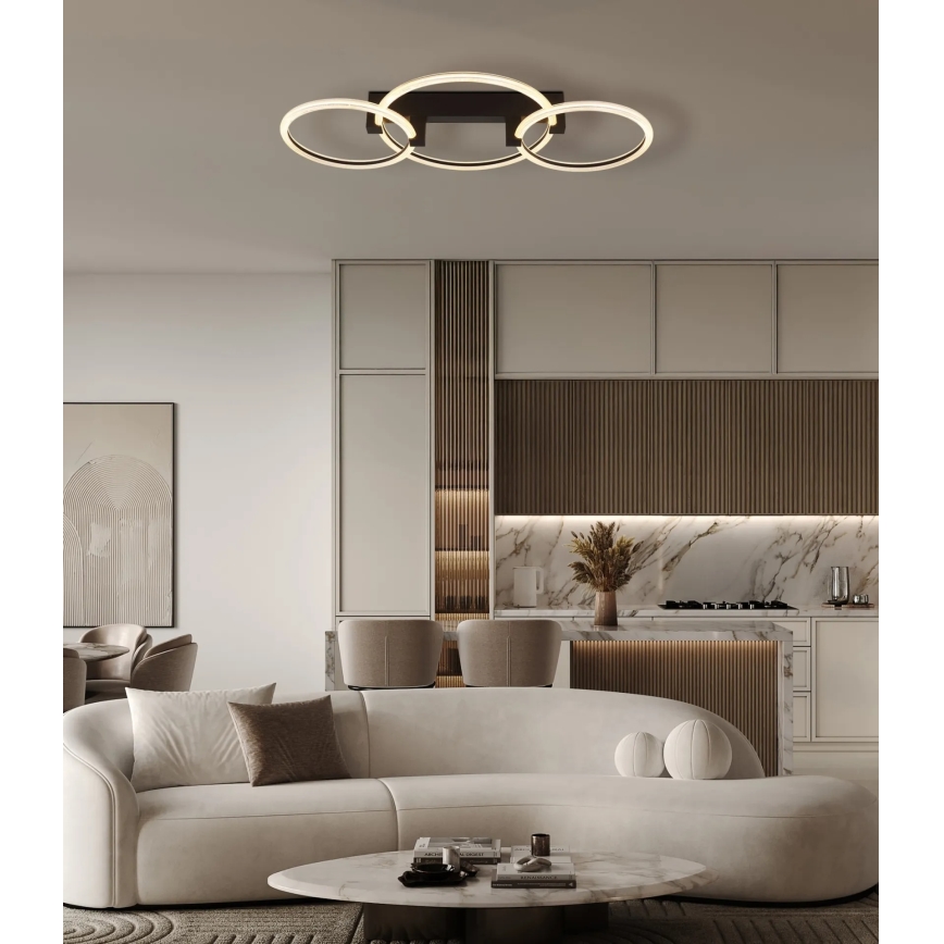 Globo - LED stropno svjetlo LED/40W/230V 3000K 76x38 cm crno