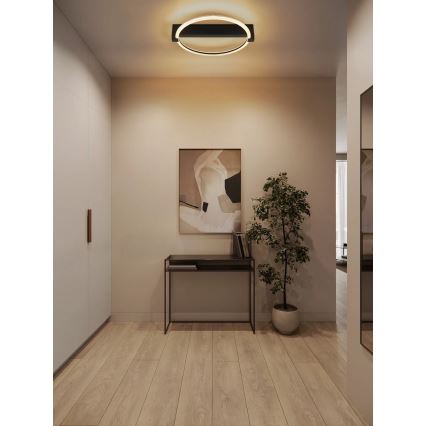 Globo - LED stropna svjetiljka LED/15W/230V 3000K 41,5x38 cm crna