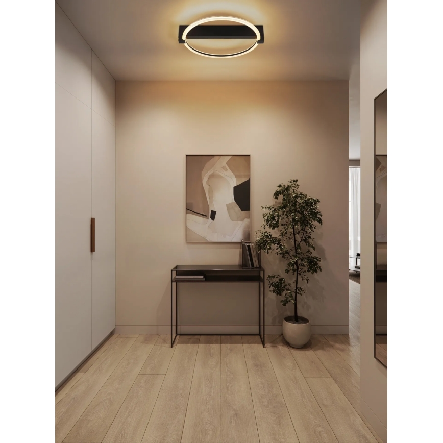 Globo - LED stropna svjetiljka LED/15W/230V 3000K 41,5x38 cm crna