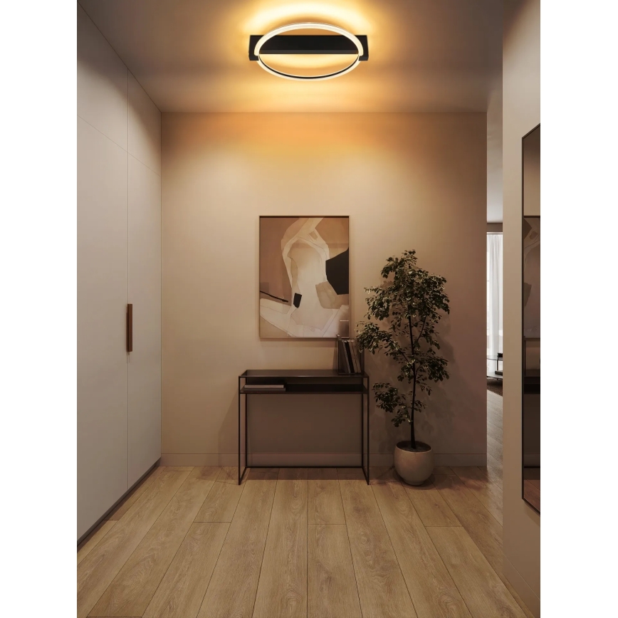 Globo - LED stropna svjetiljka LED/15W/230V 3000K 41,5x38 cm crna