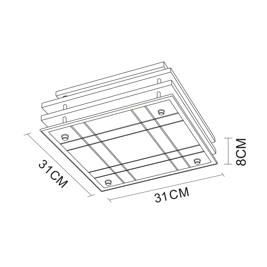 Globo - Stropna svjetiljka 2xE27/60W/230V
