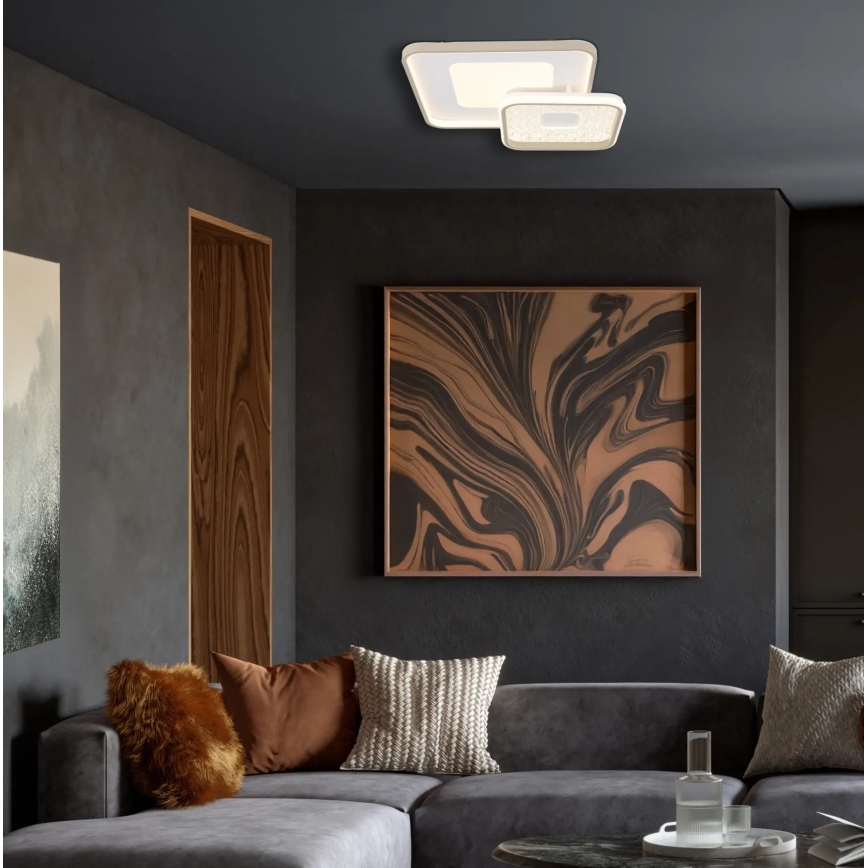 Globo - prigušiva LED stropna svjetiljka LED/48W/230V 2700-6000K 50x50 cm + daljinski upravljač