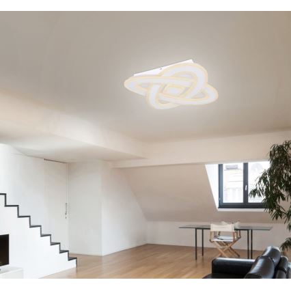 Globo - LED Prigušiva stropna svjetiljka LED/36W/230V 3000-6000K pr. 50 cm bijela + daljinski upravljač