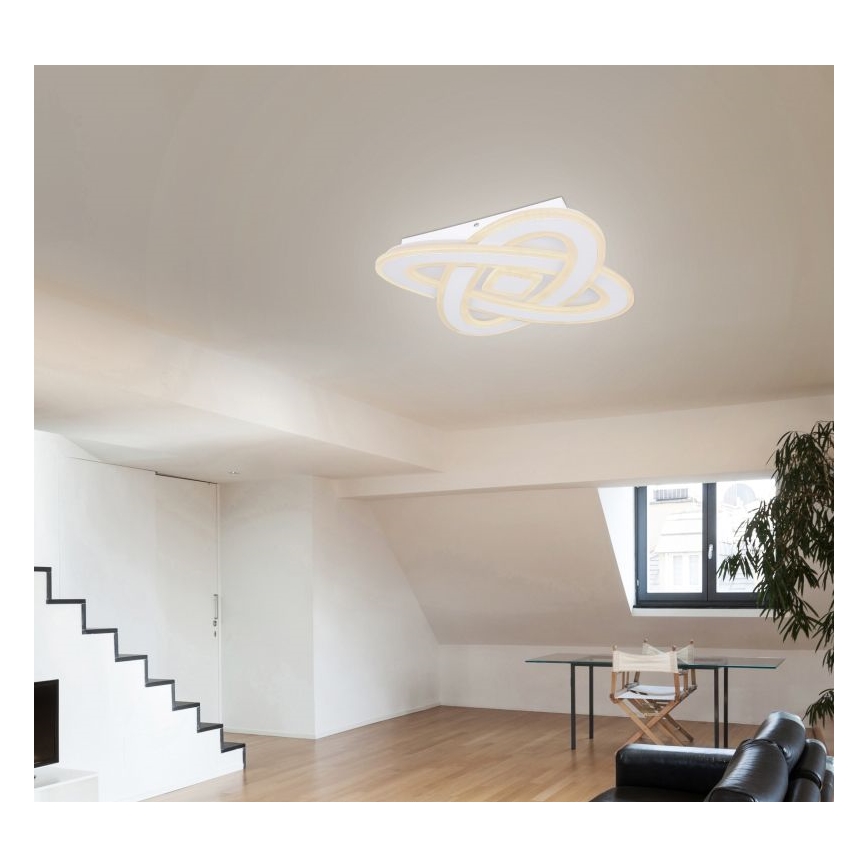 Globo - LED Prigušiva stropna svjetiljka LED/36W/230V 3000-6000K pr. 50 cm bijela + daljinski upravljač