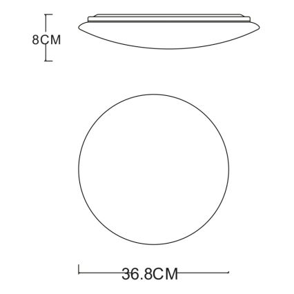 GLOBO - LED Stropna svjetiljka LED/24W/230V