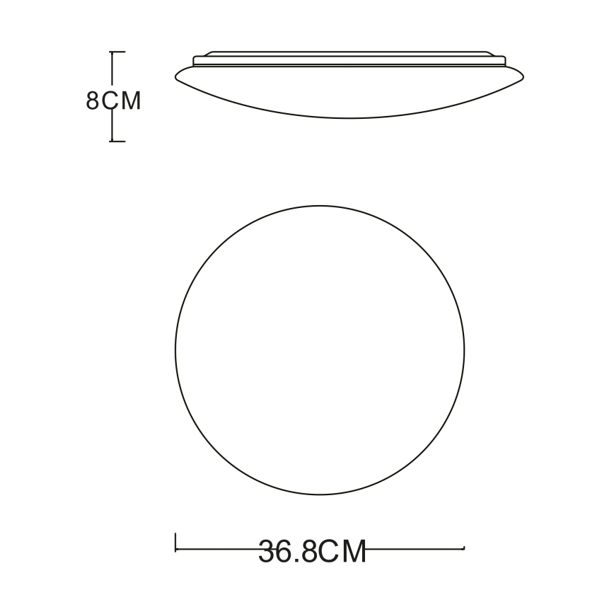 Globo - LED stropna svjetiljka LED/24W/230V