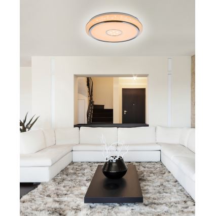 Globo - LED Prigušiva stropna svjetiljka LED/40W/230V 2700-6500K + daljinski upravljač