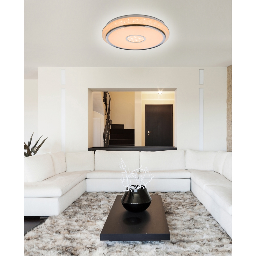 Globo - LED Prigušiva stropna svjetiljka LED/40W/230V 2700-6500K + daljinski upravljač
