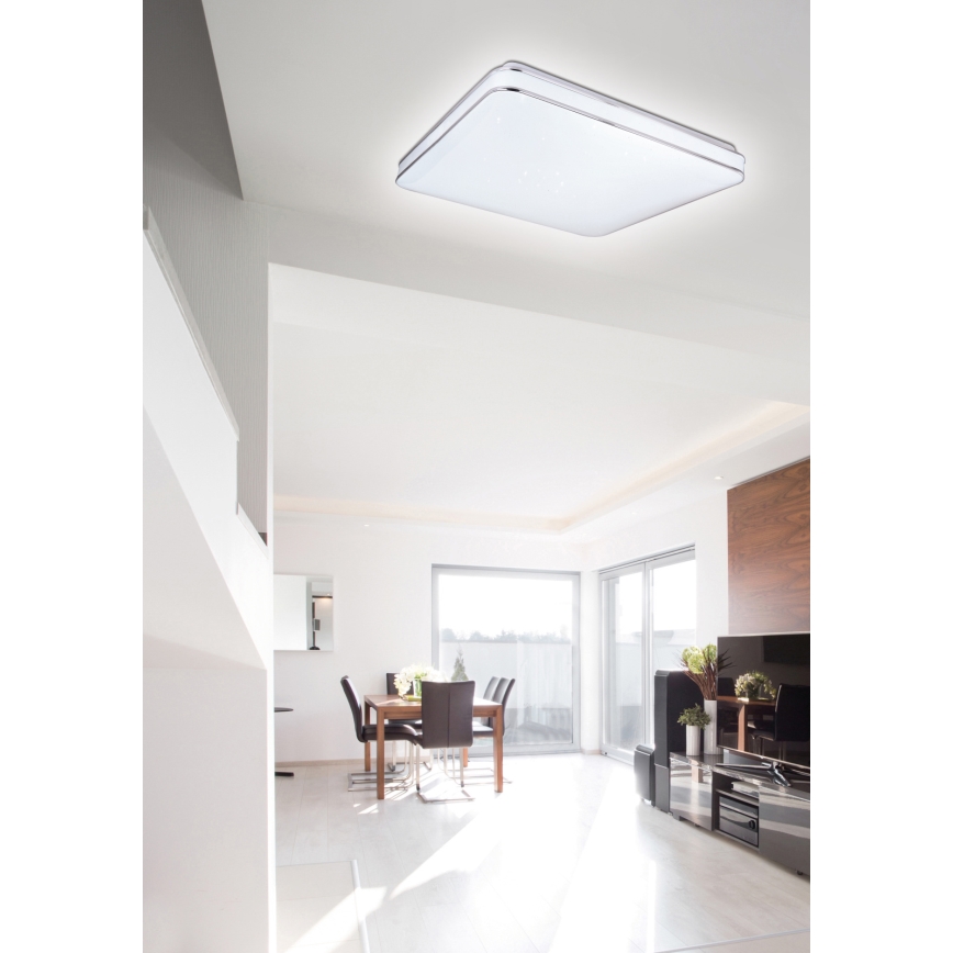 Globo - LED Prigušiva stropna svjetiljka LED/48W/230V 3000-6400K + daljinski upravljač