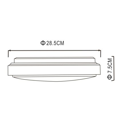 Globo - LED Stropna svjetiljka LED/18W/230V 3000K