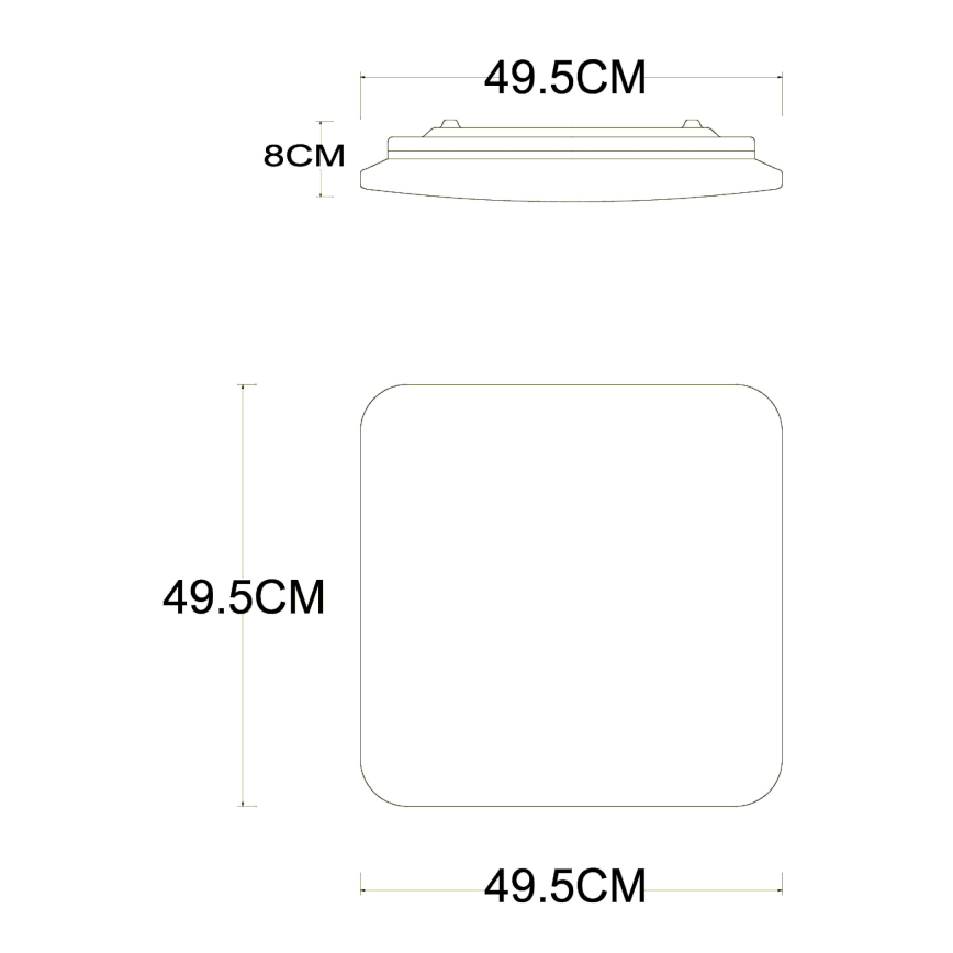 Globo - LED Prigušiva stropna svjetiljka LED/40W/230V 2700-6500K pr. 50 cm Wi-Fi Tuya + daljinski upravljač