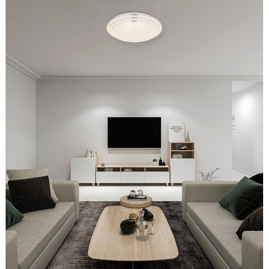 Globo - LED Prigušiva stropna svjetiljka LED/18W/230V pr. 40 cm 2700-6500K + daljinski upravljač