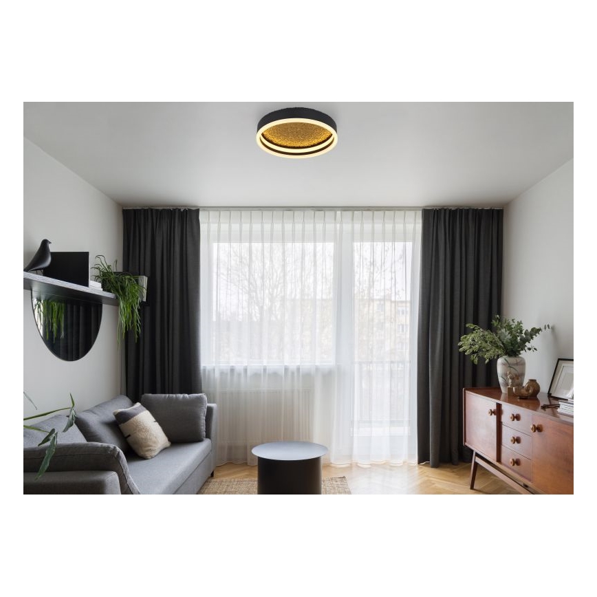 Globo - LED Stropna svjetiljka LED/24W/230V pr. 30 cm crna
