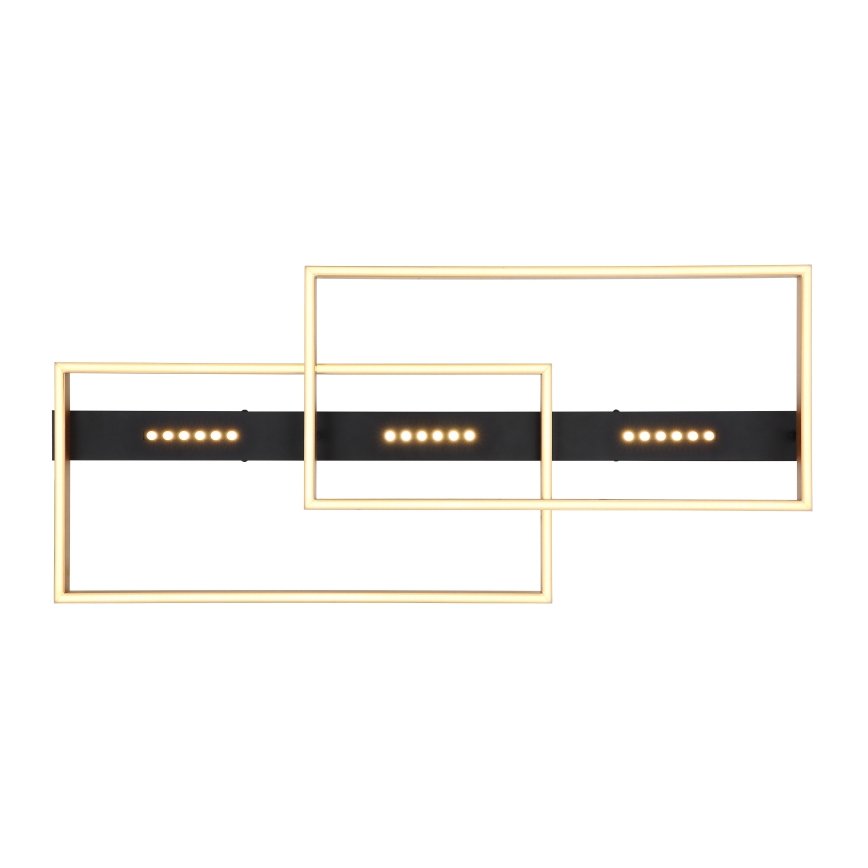 Globo 48461-54 - LED stropna svjetiljka LUFFY LED/54W/230V 39,8x90 cm crna/zlatna