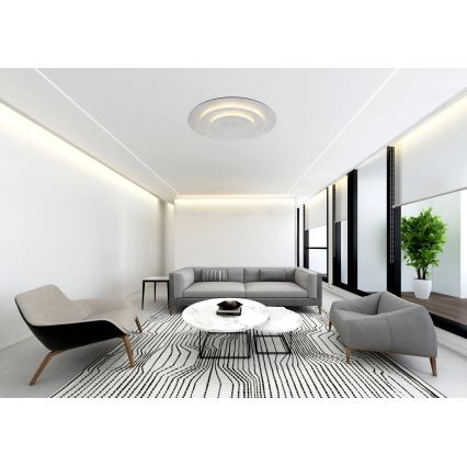 Globo - LED stropna svjetiljka LED/40W/230V 3000K Ø 49 cm srebrna
