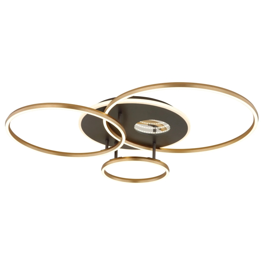 Globo - LED stropna svjetiljka s mogućnošću prigušivanja LED/54W/230V 2700-6000K 90x70 cm crna + daljinski upravljač