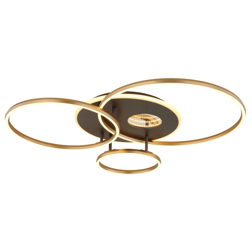Globo - LED stropna svjetiljka s mogućnošću prigušivanja LED/54W/230V 2700-6000K 90x70 cm crna + daljinski upravljač