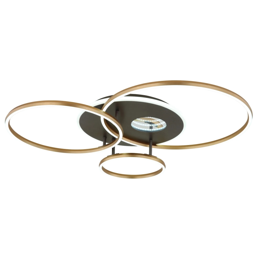 Globo - LED stropna svjetiljka s mogućnošću prigušivanja LED/54W/230V 2700-6000K 90x70 cm crna + daljinski upravljač