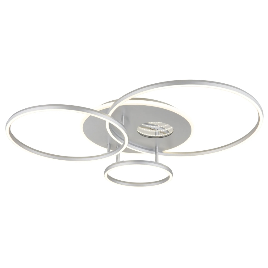 Globo - LED prigušivo stropno svjetlo LED/54W/230V 2700-6500K 90x70 cm srebrno + daljinsko upravljanje
