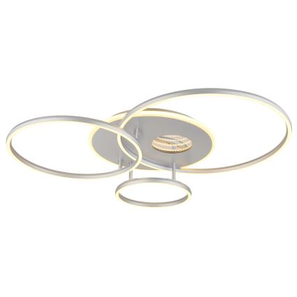 Globo - LED prigušivo stropno svjetlo LED/54W/230V 2700-6500K 90x70 cm srebrno + daljinsko upravljanje