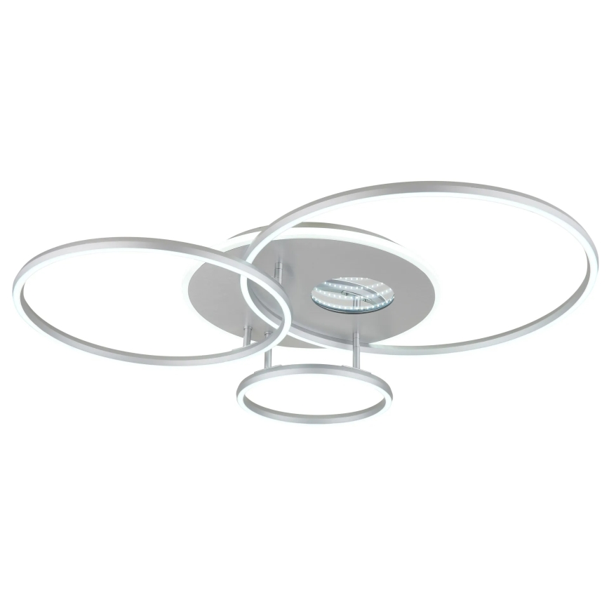 Globo - LED prigušivo stropno svjetlo LED/54W/230V 2700-6500K 90x70 cm srebrno + daljinsko upravljanje