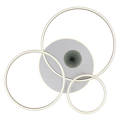 Globo - LED prigušivo stropno svjetlo LED/54W/230V 2700-6500K 90x70 cm srebrno + daljinsko upravljanje