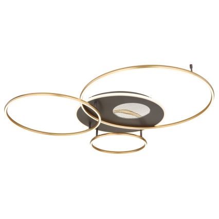 Globo - LED Prigušiva stropna svjetiljka LED/70W/230V 2700-6500K zlatna + daljinski upravljač
