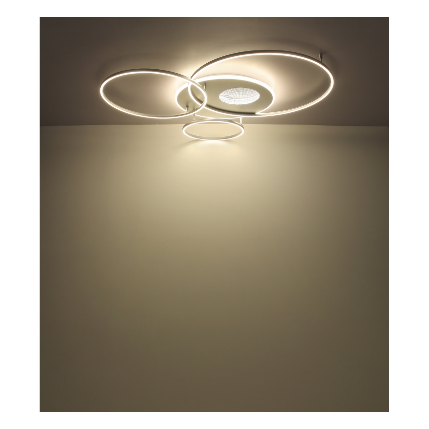 Globo - LED Prigušiva stropna svjetiljka LED/70W/230V 2700-6500K mat krom + daljinski upravljač