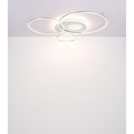 Globo - LED Prigušiva stropna svjetiljka LED/70W/230V 2700-6500K mat krom + daljinski upravljač