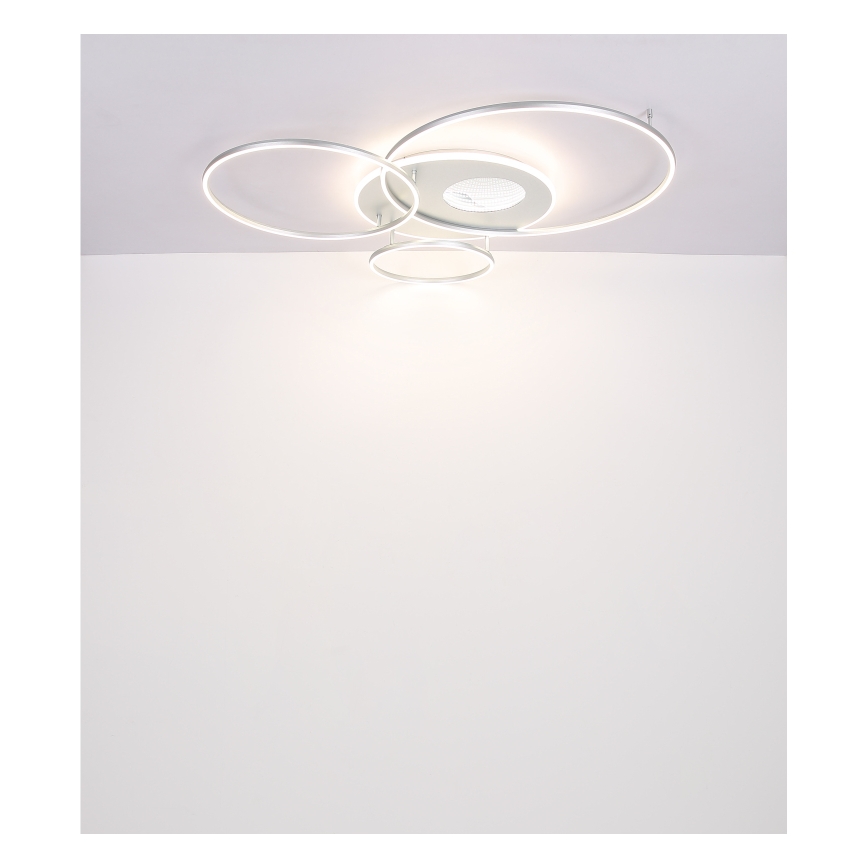 Globo - LED Prigušiva stropna svjetiljka LED/70W/230V 2700-6500K mat krom + daljinski upravljač