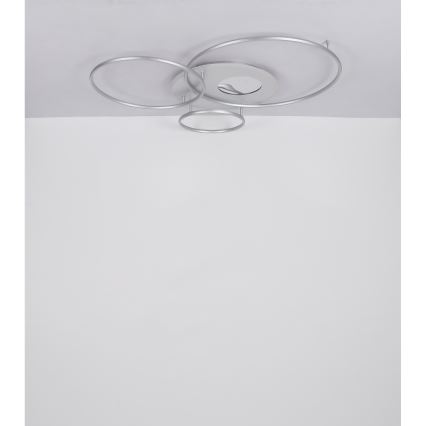 Globo - LED Prigušiva stropna svjetiljka LED/70W/230V 2700-6500K mat krom + daljinski upravljač