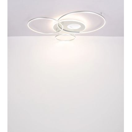 Globo - Prigušivo stropno LED svjetlo LED/70W/230V 2700-6500K Wi-Fi Tuya matni krom + daljinski upravljač