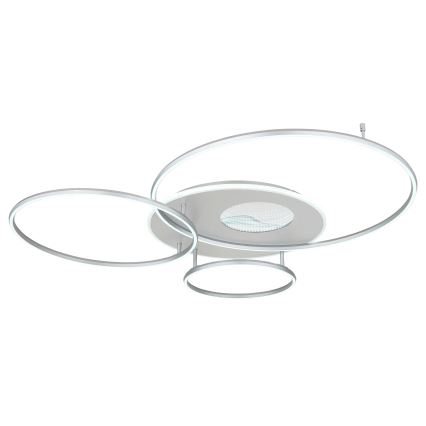 Globo - Prigušivo stropno LED svjetlo LED/70W/230V 2700-6500K Wi-Fi Tuya matni krom + daljinski upravljač