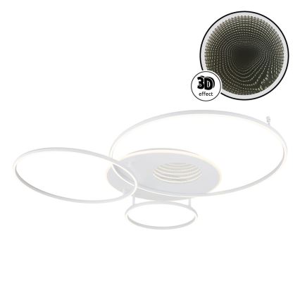 Globo - LED stropno svjetlo s mogućnošću prigušivanja LED/70W/230V 2700-6500K 105x26,5 cm bijela + daljinski upravljač