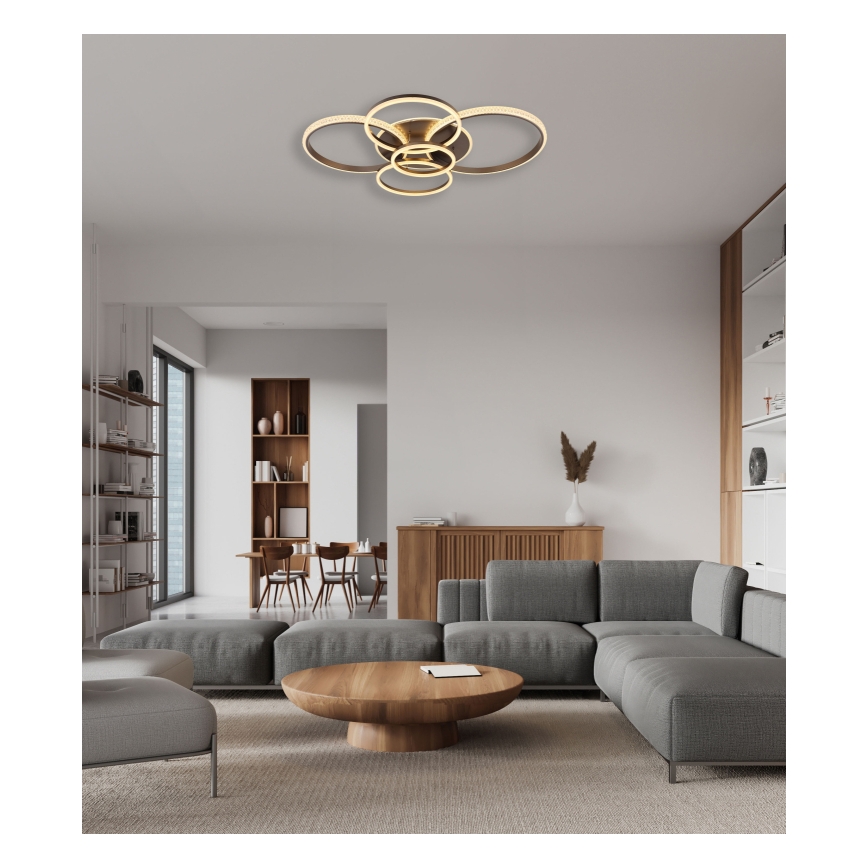 Globo - LED Stropna svjetiljka LED/70W/230V 3000K 88x110 cm antracit