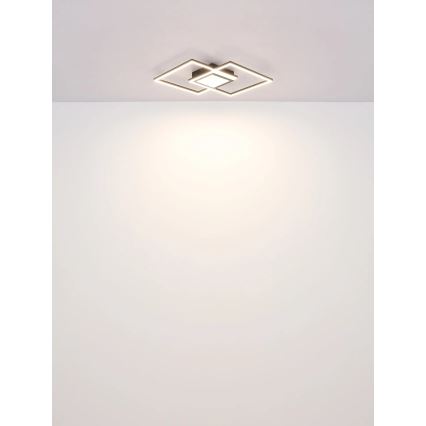 Globo - LED stropna svjetiljka s prigušivanjem LED/32W/230V 2700-6500K 42,6x42,6 cm crna + daljinski upravljač