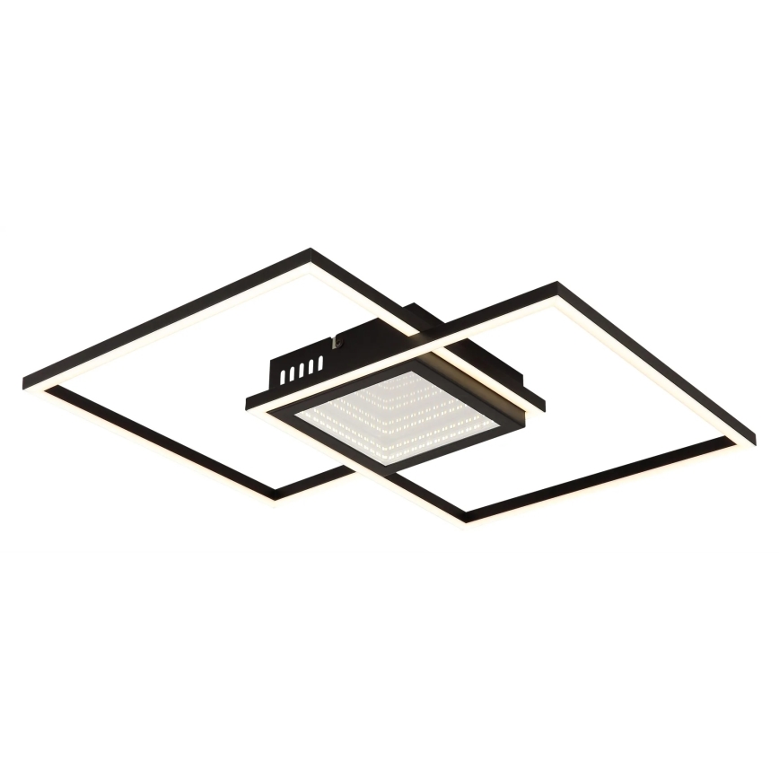 Globo - LED stropna svjetiljka s prigušivanjem LED/32W/230V 2700-6500K 42,6x42,6 cm crna + daljinski upravljač