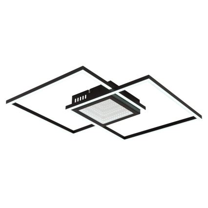 Globo - LED stropna svjetiljka s prigušivanjem LED/32W/230V 2700-6500K 42,6x42,6 cm crna + daljinski upravljač
