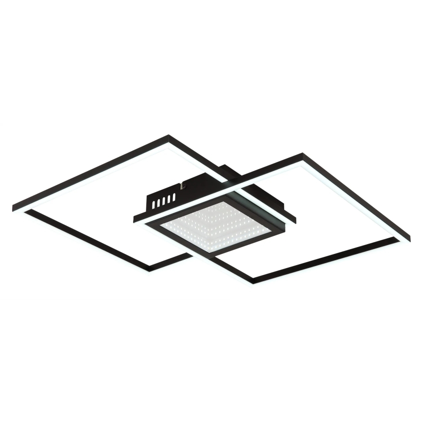 Globo - LED stropna svjetiljka s prigušivanjem LED/32W/230V 2700-6500K 42,6x42,6 cm crna + daljinski upravljač