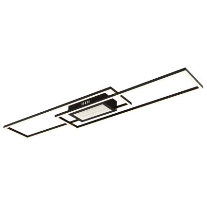 Globo - prigušiva LED stropna svjetiljka LED/42W/230V 2700-6500K 19,6x96 cm crna + daljinski upravljač