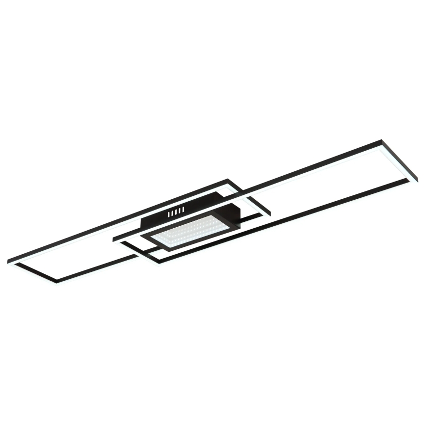 Globo - prigušiva LED stropna svjetiljka LED/42W/230V 2700-6500K 19,6x96 cm crna + daljinski upravljač
