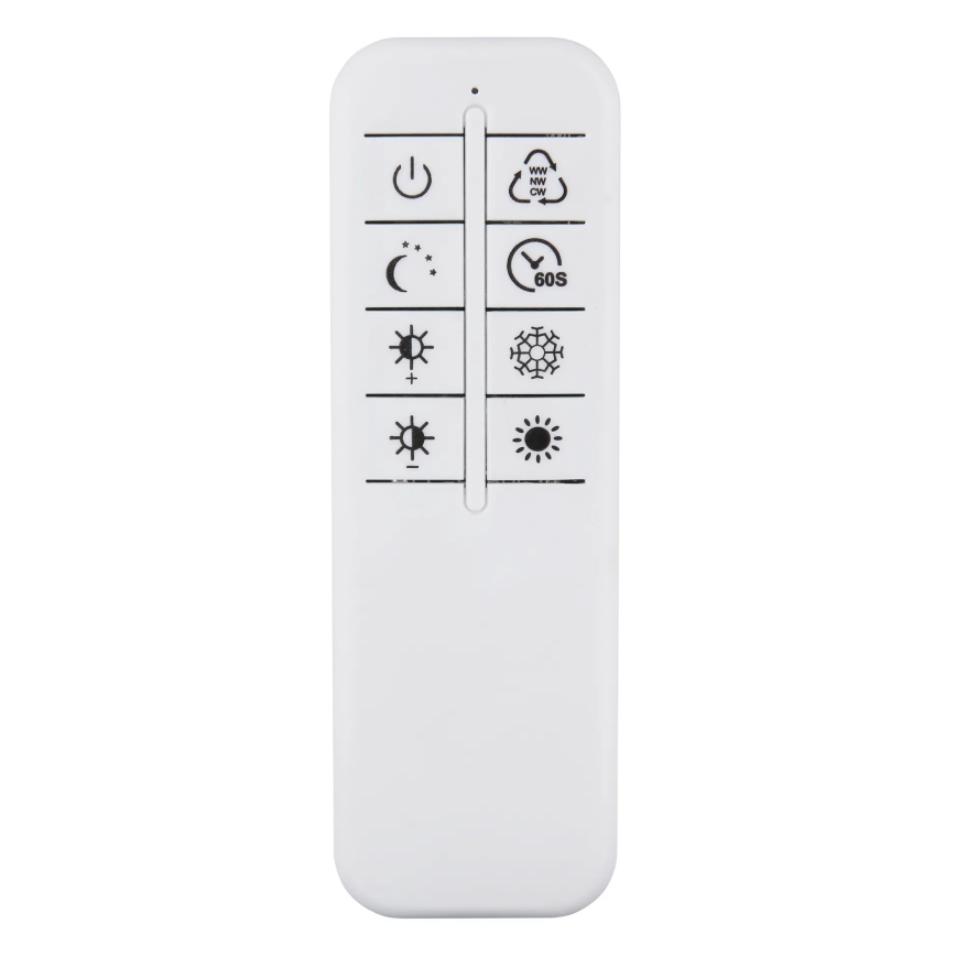 Globo - prigušivo LED stropno svjetlo LED/60W/230V 2700-6500K 42x110,8 cm crno + daljinski upravljač