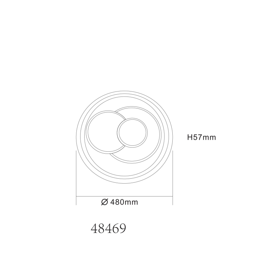 Globo - LED stropno svjetlo LED/36W/230V 3000/4000/6500K pr. 48 cm