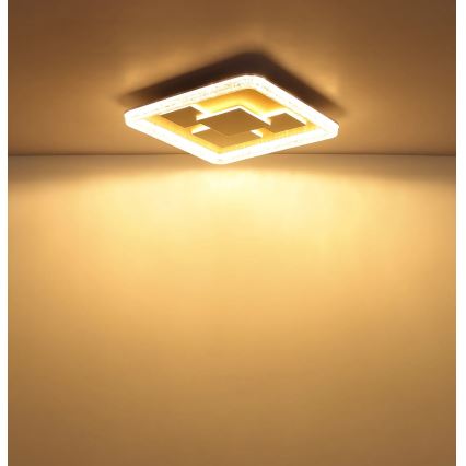 Globo - LED stropna svjetiljka LED/40W/230V 3000K 48,8x48,8 cm zlatna