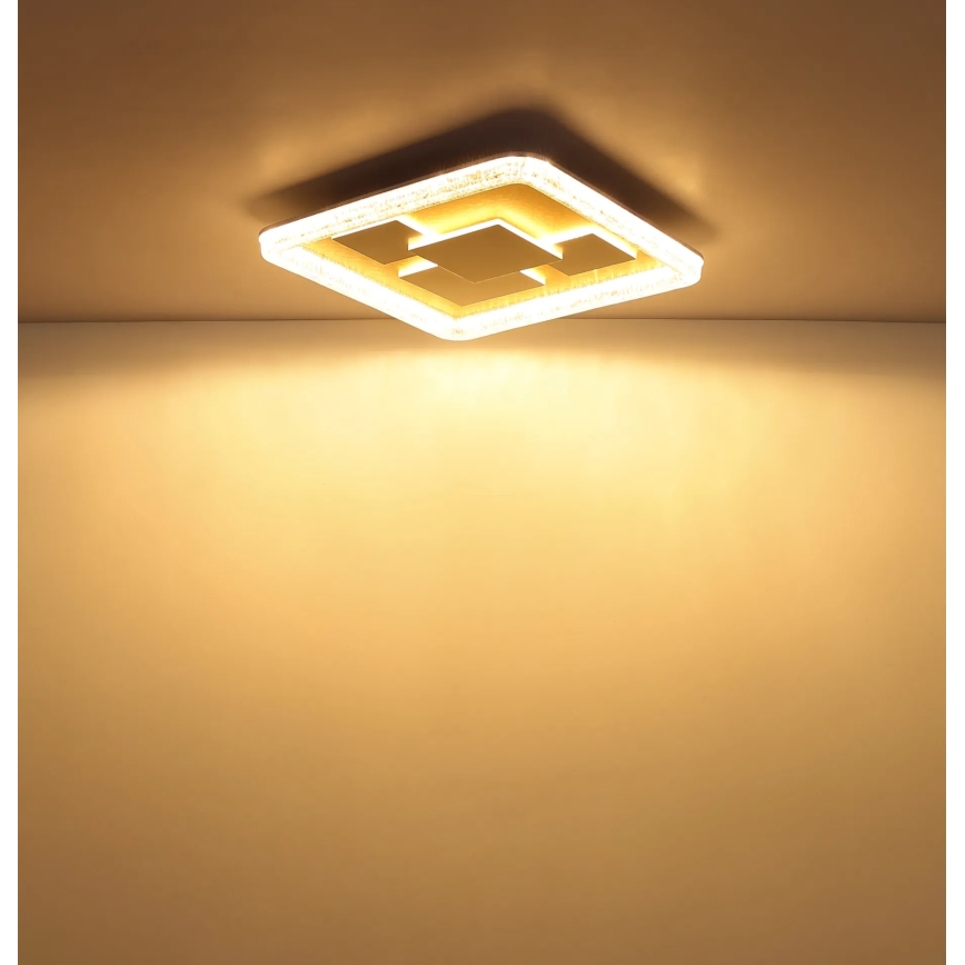 Globo - LED stropna svjetiljka LED/40W/230V 3000K 48,8x48,8 cm zlatna